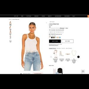 White Re/Done Tank Top